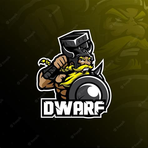 Premium Vector | Dwarf mascot logo design vector with modern illustration concept style for ...