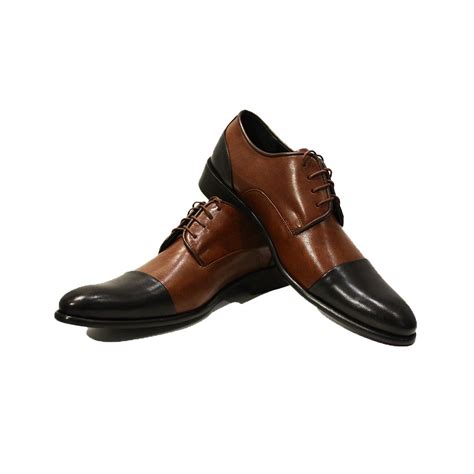 Modello No. 321 - Brown Lace-Up Oxfords Dress Shoes - Cowhide Smooth ...
