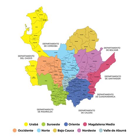 Mapa de Antioquia