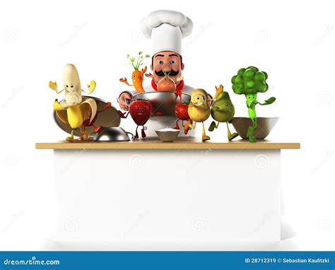 Kitchen chef stock illustration. Illustration of natural - 28712319