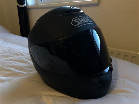 Matt Black Shoei Motorcycle Helmet with Tinted & Clear Visor | in ...