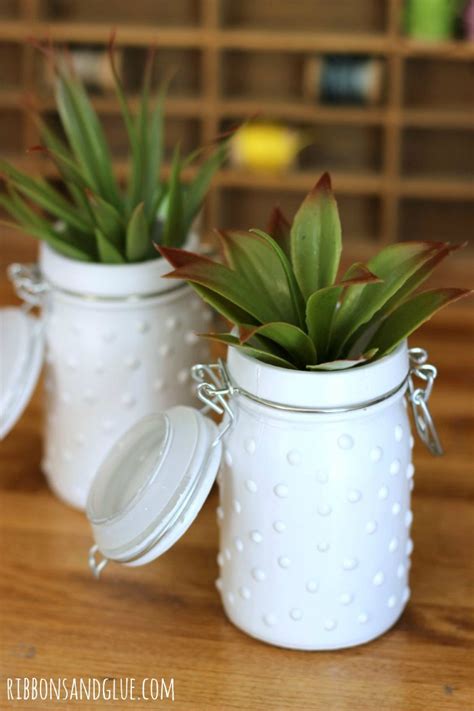 DIY Milk Glass Jars