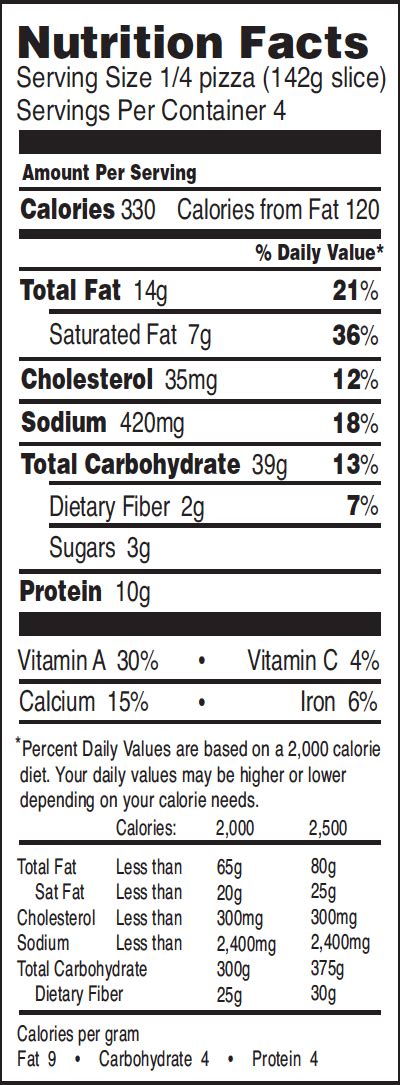 Cheese Pizza : Ingredients and Nutritional Facts - Mystic Pizza Food ...