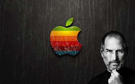 Steve Jobs Apple Logo Wallpaper