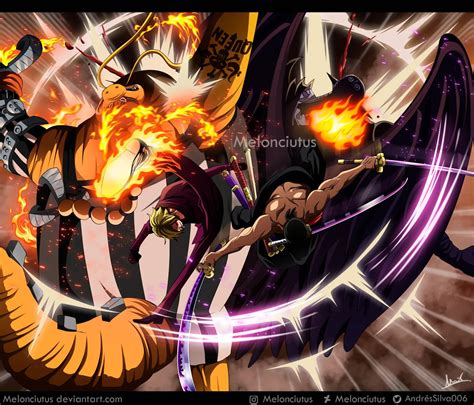 One Piece 1022 - Zoro/Sanji vs King/Queen by Melonciutus on DeviantArt