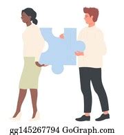 900+ People Teamwork With Puzzle Pieces Clip Art | Royalty Free - GoGraph