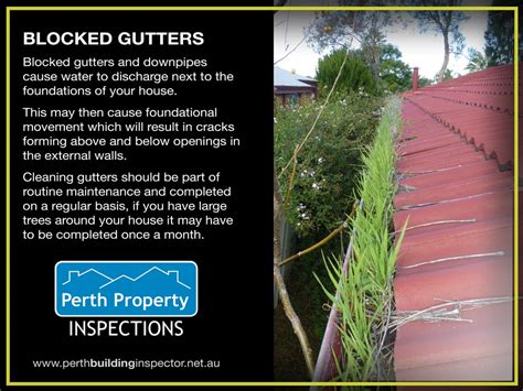 Blocked Gutters - Perth Building Inspections