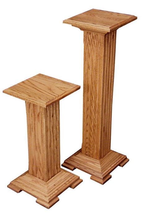 Hardwood Pedestal Plant Stand from DutchCrafters Amish Furniture