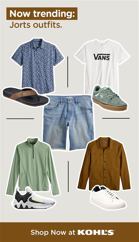 Find jorts outfits for men at Kohl’s. | Mens outfits, Clothes, Outfits