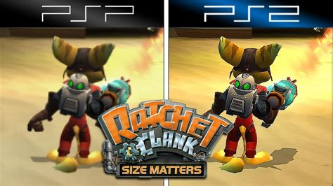 Ratchet & Clank Size Matters (2007) PSP vs PS2 (Graphics Comparison ...