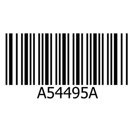 Barcode sticker template - Transparent PNG & SVG vector file