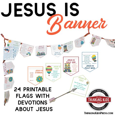 Jesus Is Banner with Daily Devotions for Your Kids - Thinking Kids