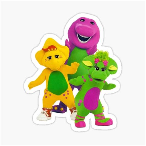 "Barney (Barney & Friends)" Sticker for Sale by vara-store | Redbubble