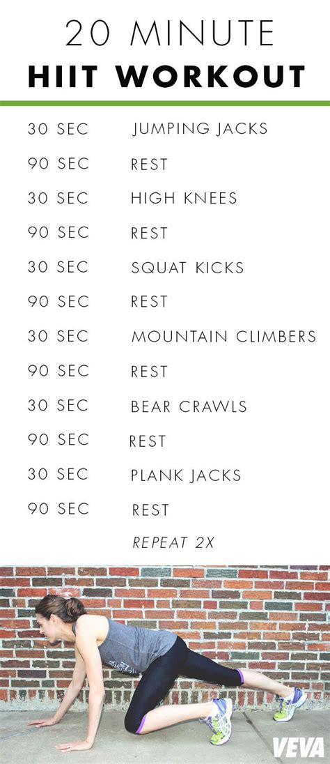 Printable Hiit Workout Plan