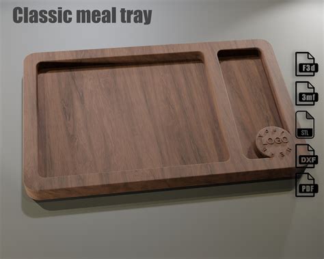 CNC Project for a Classic Meal Tray Cnc Files for Wood Routers. Fusion ...