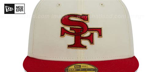 San Francisco 49ers NFL LIGATURE White-Red Fitted Hat