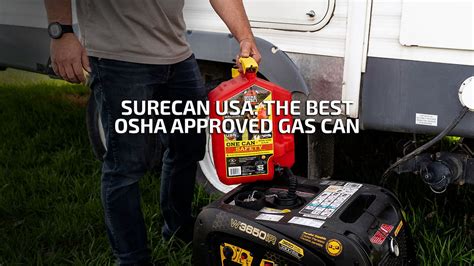 SureCan USA: The Best OSHA Approved Gas Can