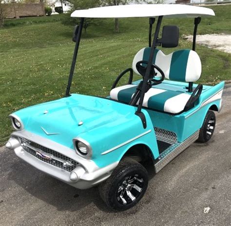 '57 Old Car Custom Club Car Golf Cart | Club car golf cart, Golf car, Custom golf carts