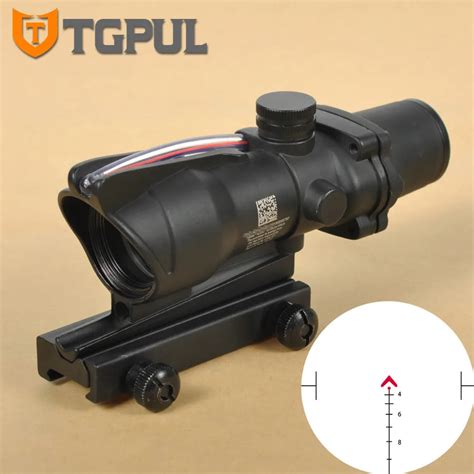 TGPUL Chevron ACOG 4X32 Riflescopes Red Green Illuminated Etched ...