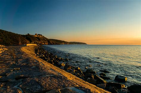 Free Images : beach, coast, sand, rock, ocean, horizon, sunrise, sunset, sunlight, morning ...