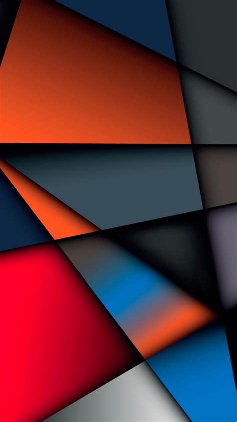 Abstract Multicolor Geometry Shape iPhone Wallpapers Free Download