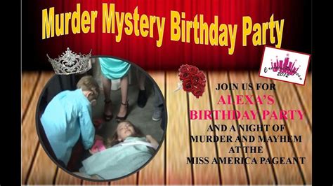 Murder Mystery Birthday Party - Creative Princess - YouTube