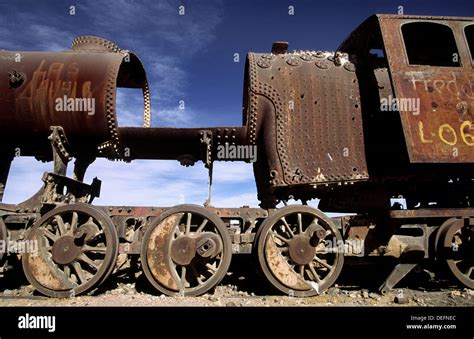 Train cemetery. Uyuni, Bolivia Stock Photo - Alamy