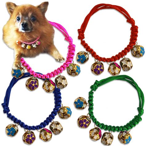 Bell Dog Collar: Adjustable Flower Bell Small Dog Collar – Small Dog Mall, Good Things for ...