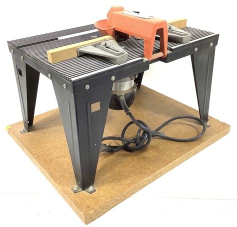 Lot - Router Table With Craftsman Router, Wood Base