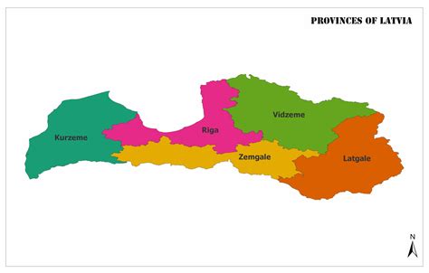 Provinces of Latvia | Mappr