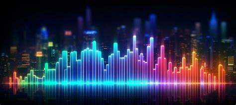 Marketing growth chart graphic background, widescreen with neon lights, generative ai 26764468 ...