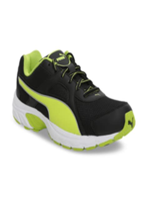 Buy Puma Men Black & Green Colourblocked Sneakers - Casual Shoes for ...