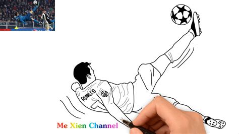 Cristiano Ronaldo Bicycle Kick - How Draw - YouTube