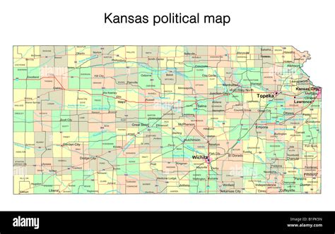 Kansas Political Map