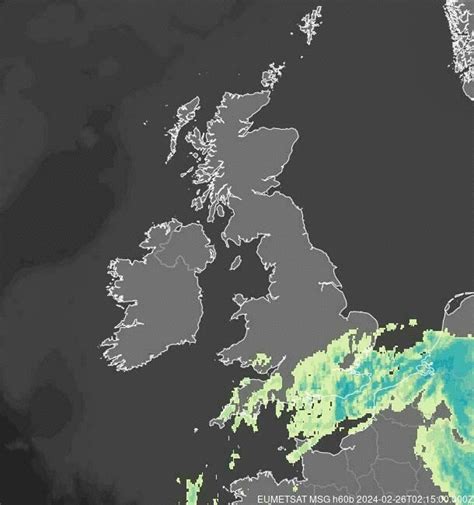 Meteosat - precipitation - United Kingdom - Ireland