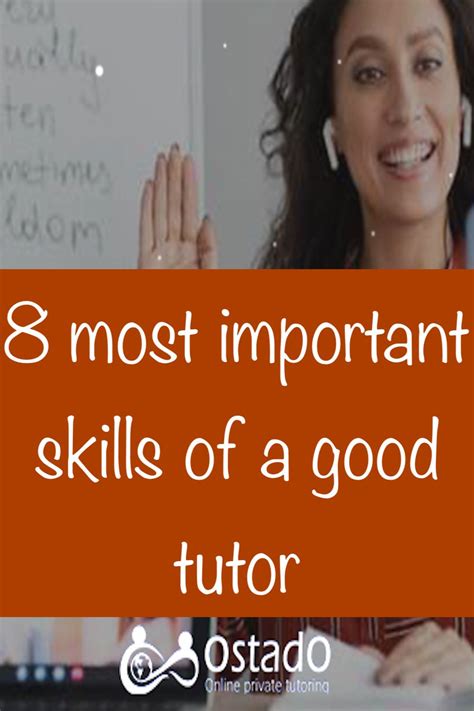 8 most important skills of a good tutor – Artofit