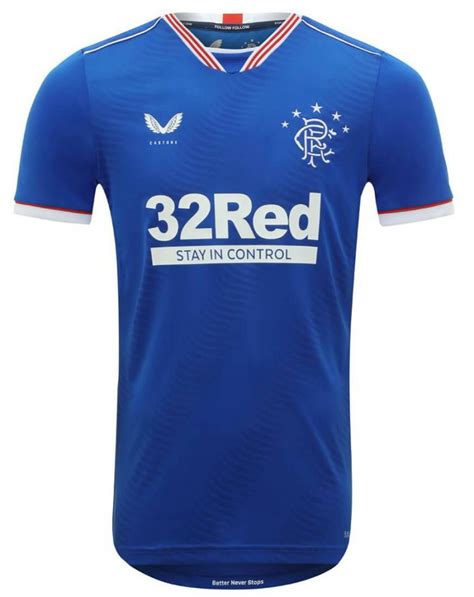 New Rangers Strip 2020-21 | First Castore RFC home kit unveiled ...