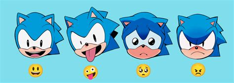 Sonic emoji - Sonic the Hedgehog Fan Art (44929313) - Fanpop