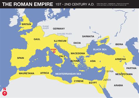 Mapa del imperio romano, Imperio romano, Imperio