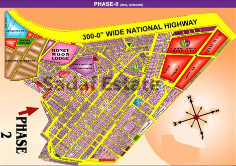 Dha Karachi Map, dha map phase 1,2, 4, 5, 6, 7, 8, Defence Karachi Maps