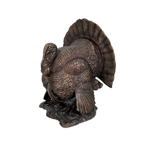 Bronze Turkey Sculpture - Metropolitan Galleries Inc.