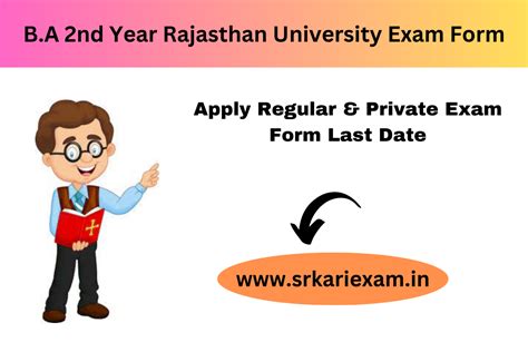 B.A 1st Year Rajasthan University Exam Form 2023 Apply Regular & Private Exam Form Last Date