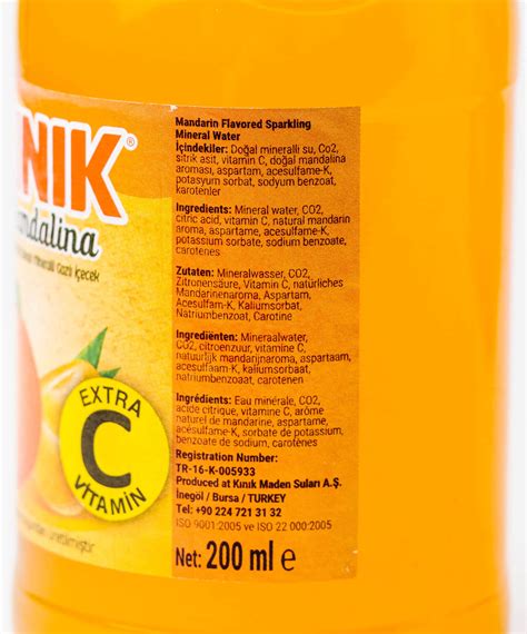 Product | Kinik Mandarin Flavored Sparkling Mineral Water | Yababa