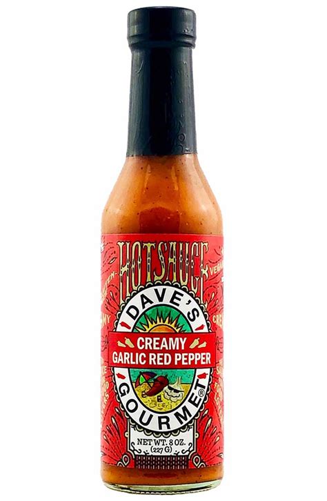 Dave's Gourmet Creamy Garlic Red Pepper Hot Sauce