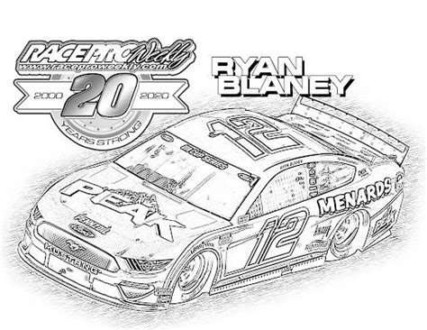 Nascar Coloring Pages 2012 Honda