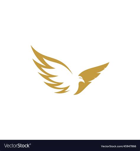 Eagle logo design sport logo template Royalty Free Vector