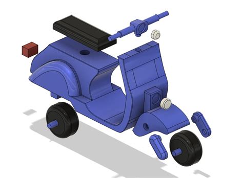 Simple Scooter by Ahmed Mansour | Download free STL model | Printables.com