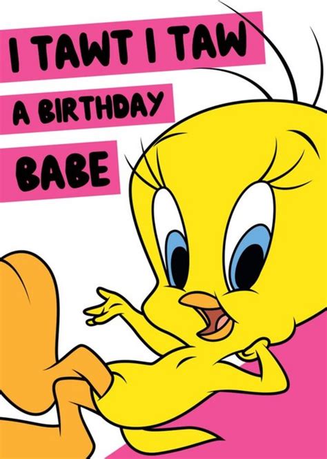 Looney Tunes Tweety Bird Birthday Card | Moonpig