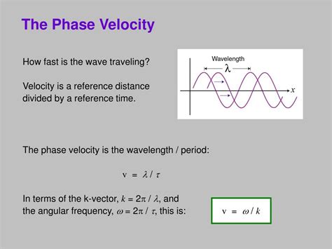 PPT - Waves, the Wave Equation, and Phase Velocity PowerPoint ...