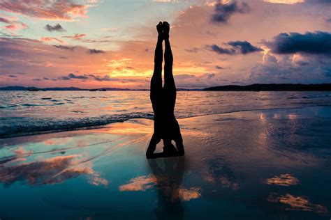 Beach Yoga Royalty-Free Stock Photo